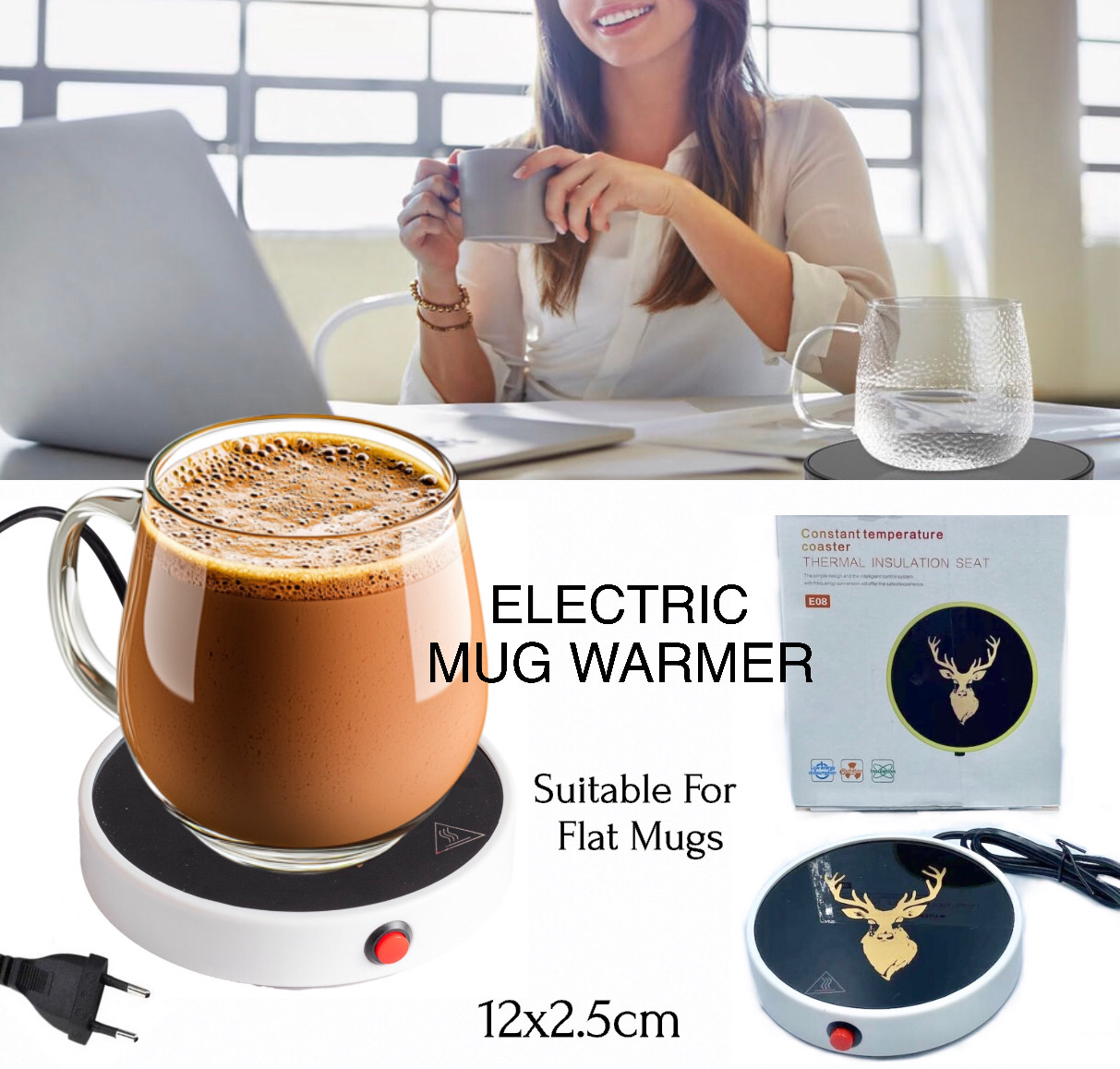 Electric Mug Warmer (Buy 1 Get 1 Free)
