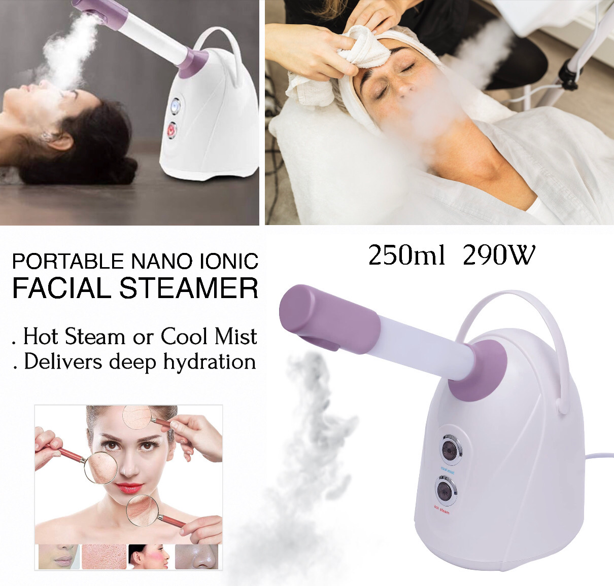 Ionic Facial Steamer (Buy 1 Get 1 Free)