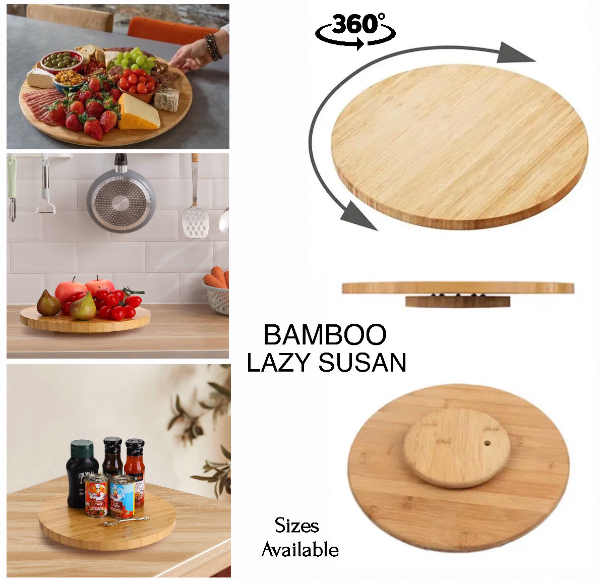 Bamboo Lazy Susan