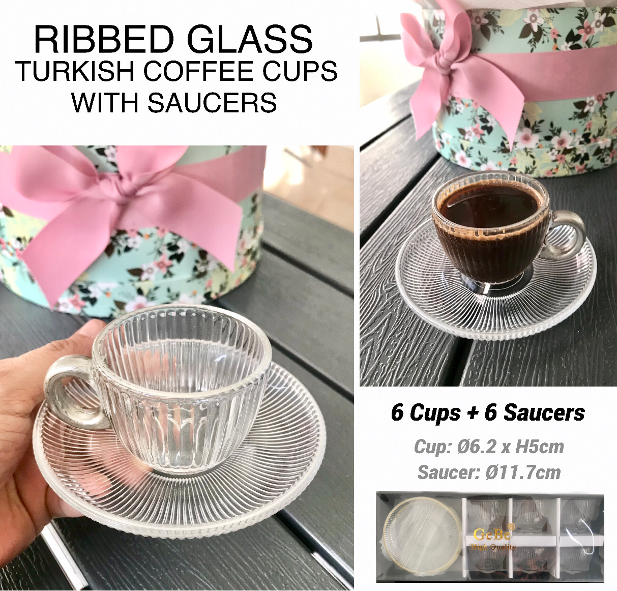 Glass Coffee Cups With Saucers