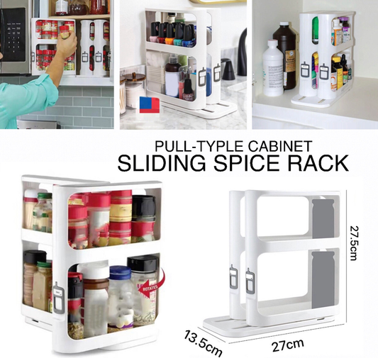 Pull-Type Spice Rack