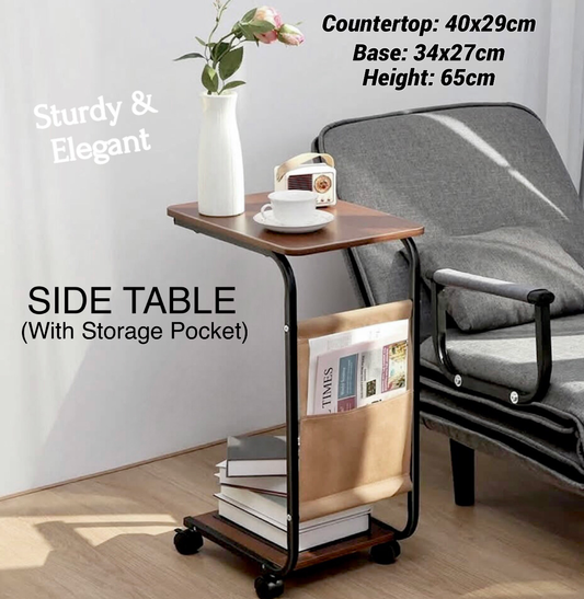 Side Table With Pocket
