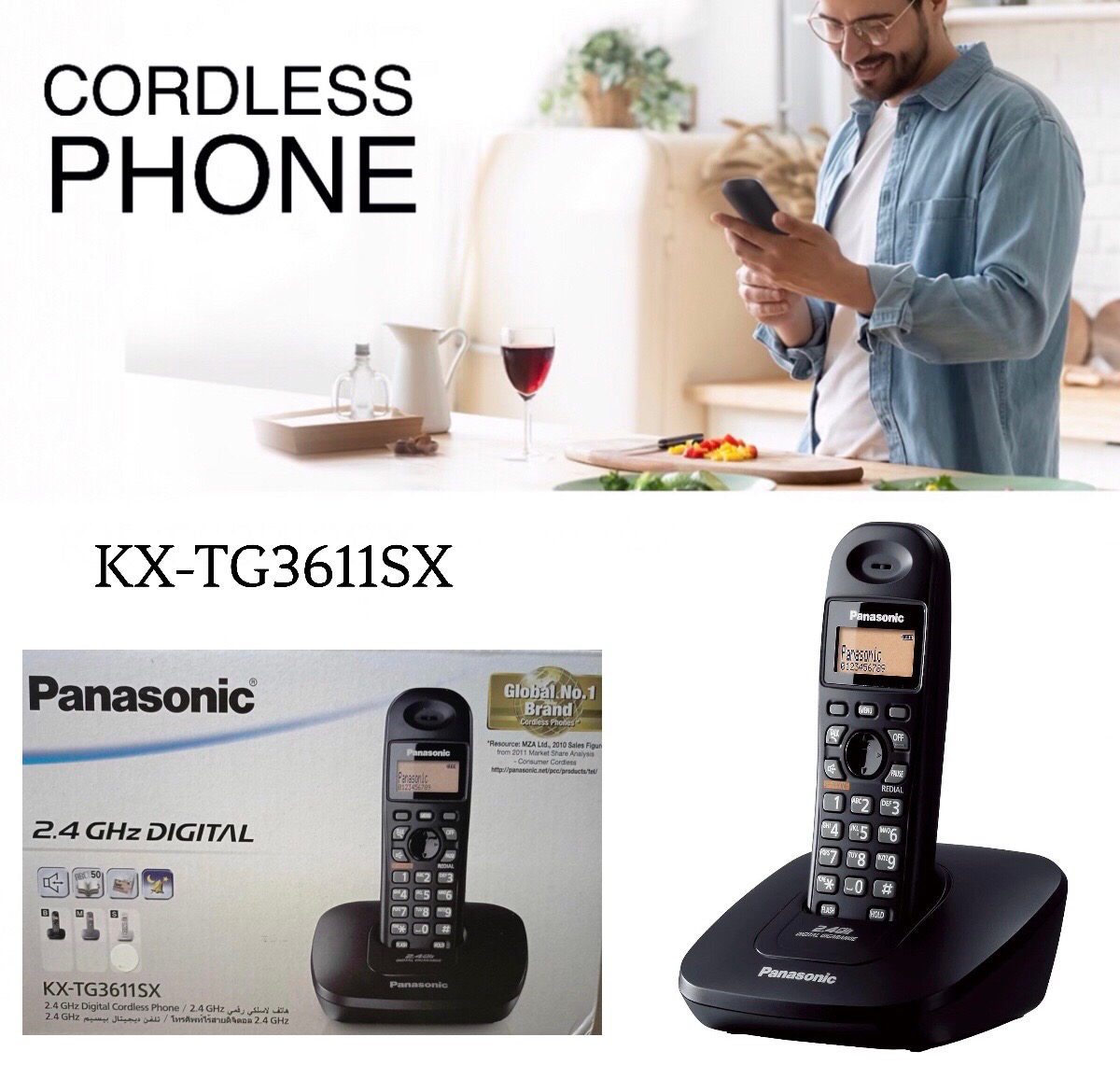 Cordless Phone (KX-TG3611SX)