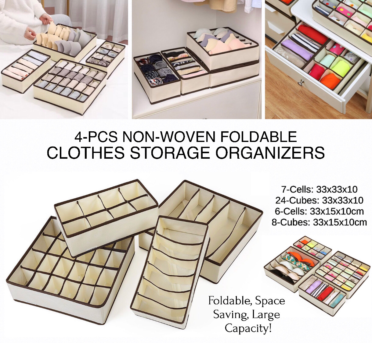 4-Pcs Clothes Storage (35-2003)