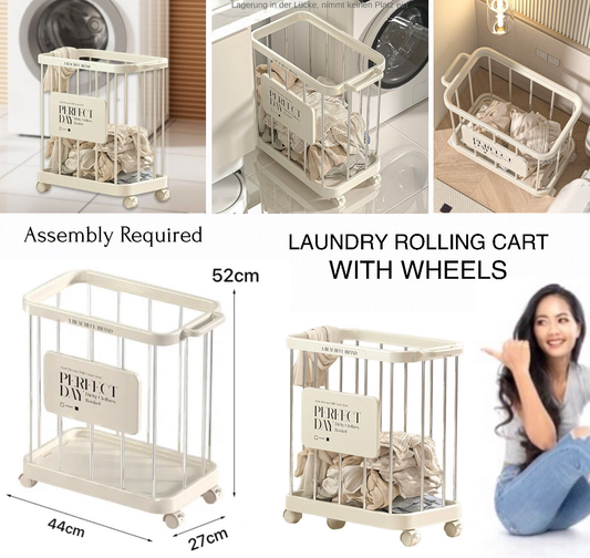 Laundry Cart - Beige (12557-13)