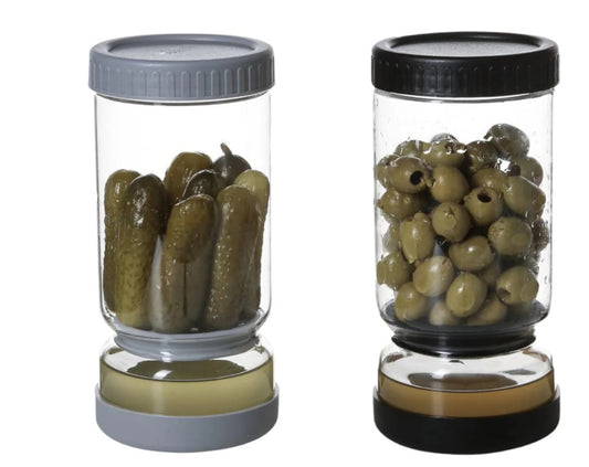 Dosthoff Slim Clear Glass Olive & Pickles Preservation J