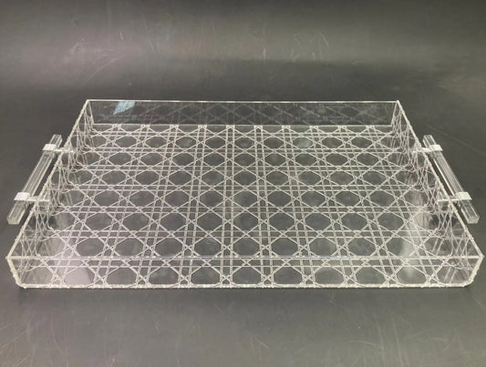 Large Acrylic Serving Tray 51 cm