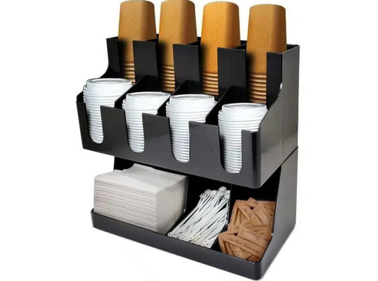 Complete Station for Disposable Cups and Accessories