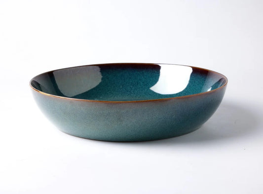 Dosthoff "Ocean Blue Green" Glazed Deep plate 21.5 cm