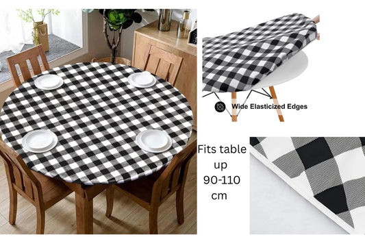 Round Nylon Tablecloth with Elastic 120cm