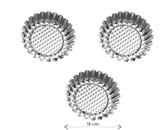 3 Pieces Tart Molds 9 cm