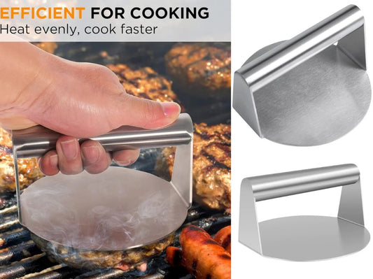 Stainless Steel Smash Burger Press 15 cm