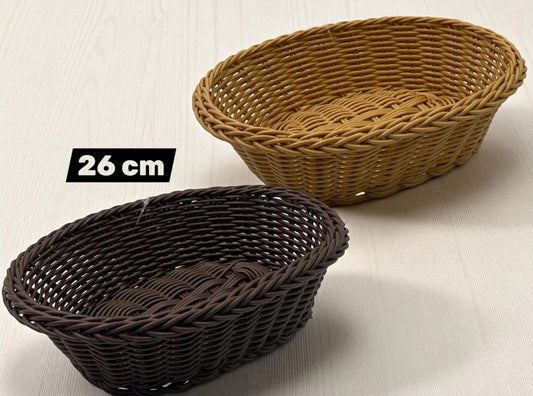 High quality Oval woven bread basket 26 cm
