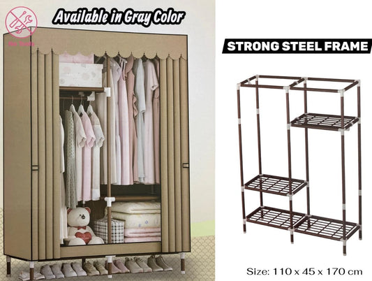 Iron storage wardrobe with water proof nylon cover