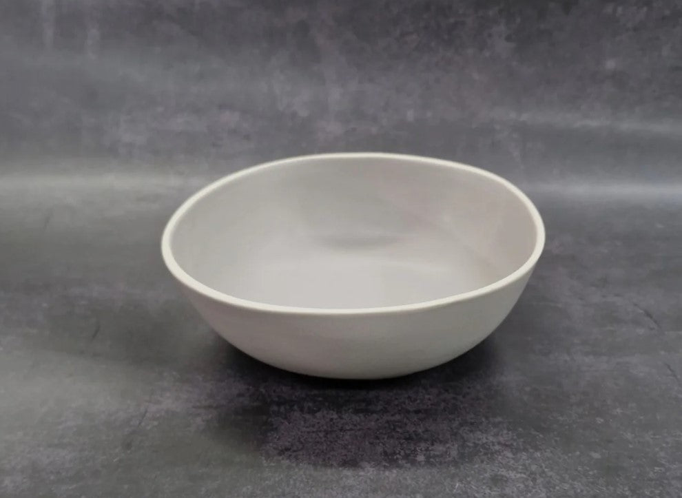 Dosthoff Matt Gray with White Rim Bowl 17 cm
