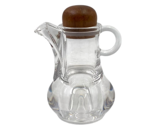 High Quality Acrylic Oil Bottle w Wood Cover 8 x 12 cm