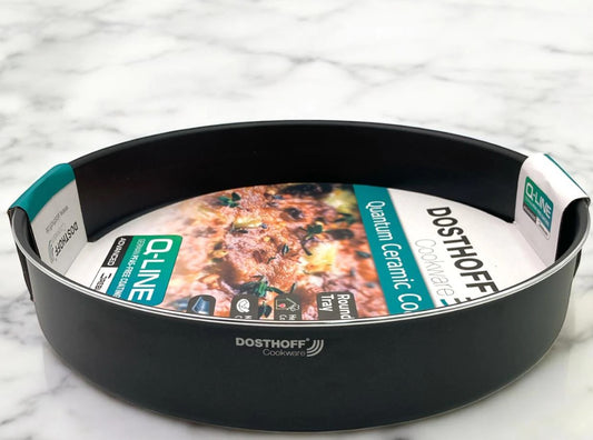 Dosthoff Black Quantum Round Oven Tray 40 cm