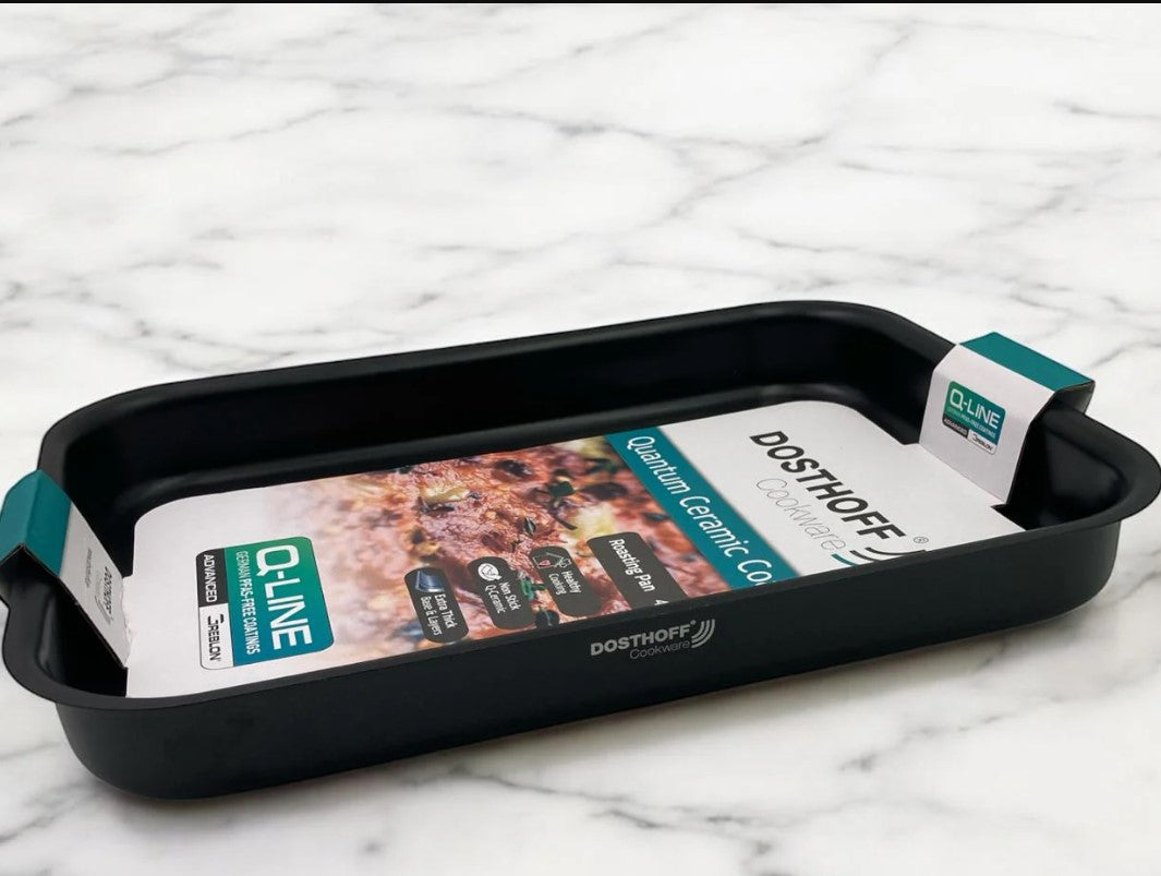 Dosthoff Black Quantum Rectangular Oven Tray 41 cm