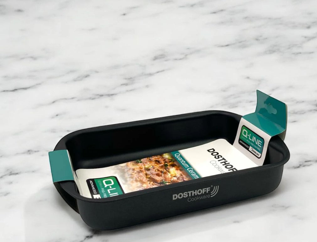 Dosthoff Black Quantum Rectangular Oven Tray 25 cm