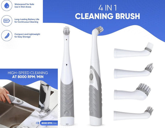 Battery Operated Cleaning Brush 4 in1