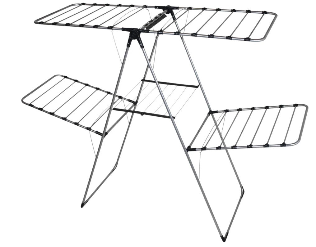 Two Tiers Silver Color Metalic Clothes Dryer