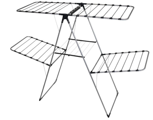 Two Tiers Silver Color Metalic Clothes Dryer