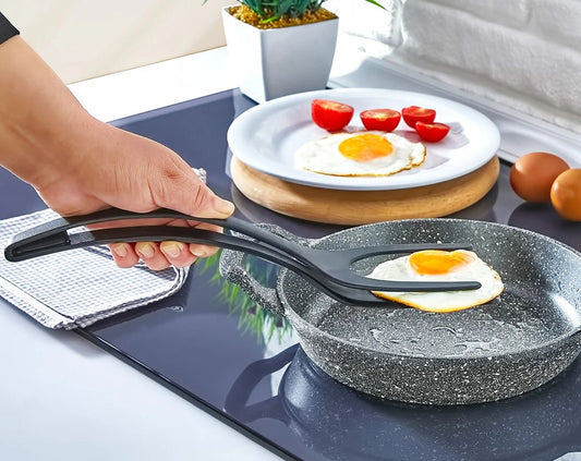 Spatula with Tongs - Heat Resistant for Non Stick Use