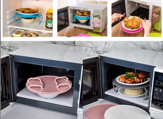 Plastic Foldable Shelf for Microwave & Refrigerator