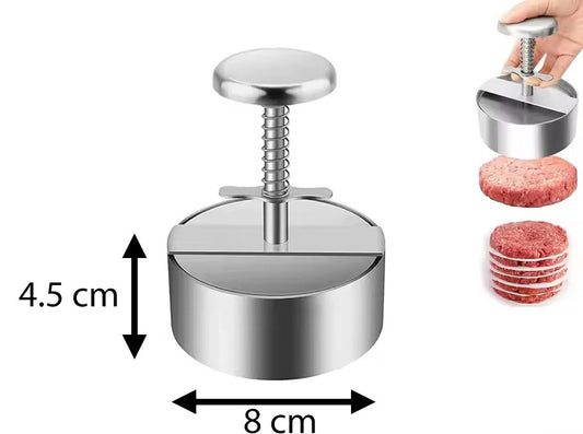 Stainless Steel Hamburger Patty Maker 8 cm