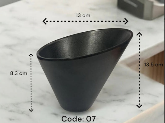 Melamine Cone Shape Fries and Snack Bowl 13 cm