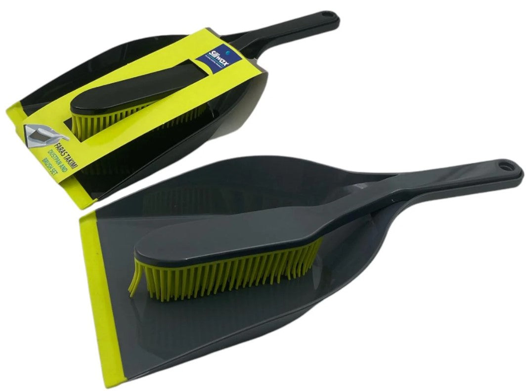 Silicone Brush and Dustpan Set