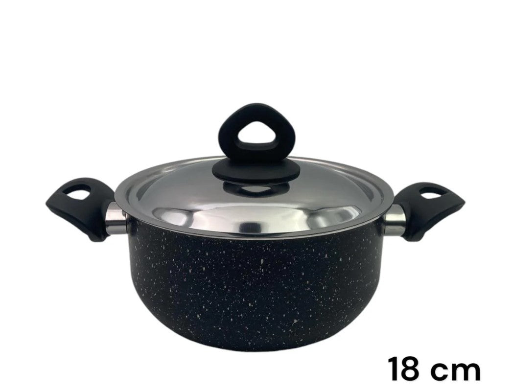 Black Granite Nouval Casserole 18 cm