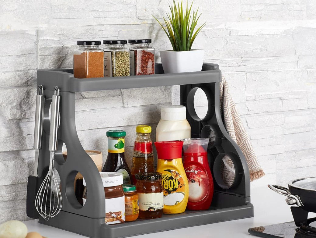 Kitchen Countertop Organizer - 2 tiers shelving unit