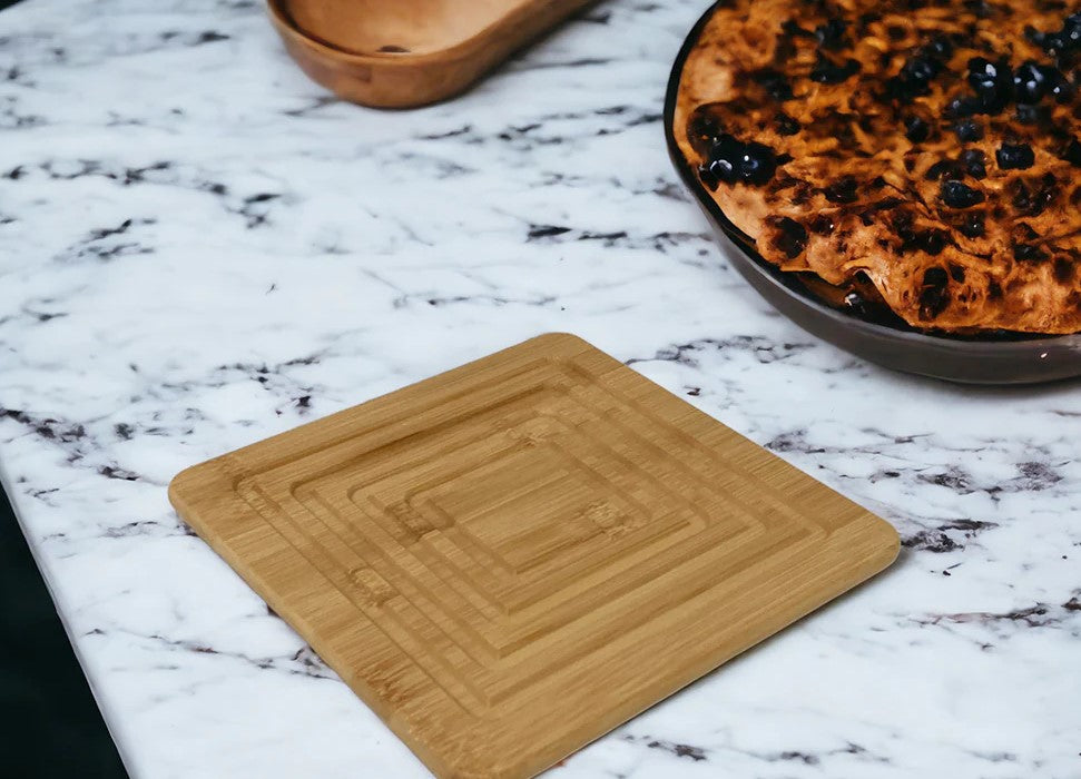 High Quality Square Wooden trivet 19 cm