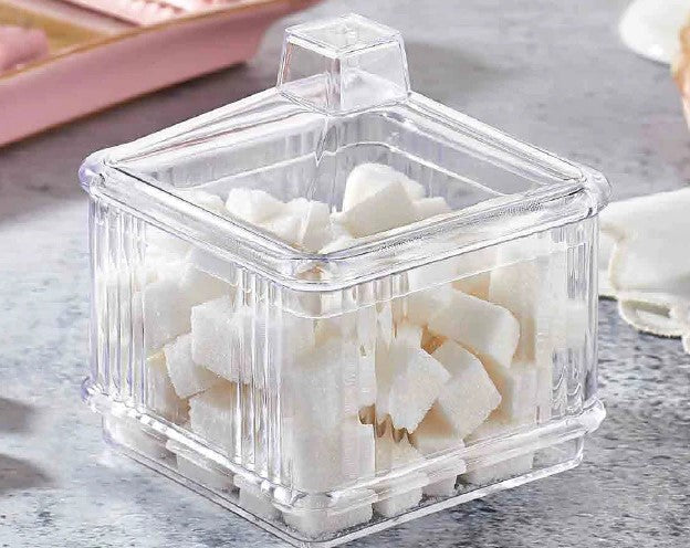 Acrylic Square Suager Server with Cover