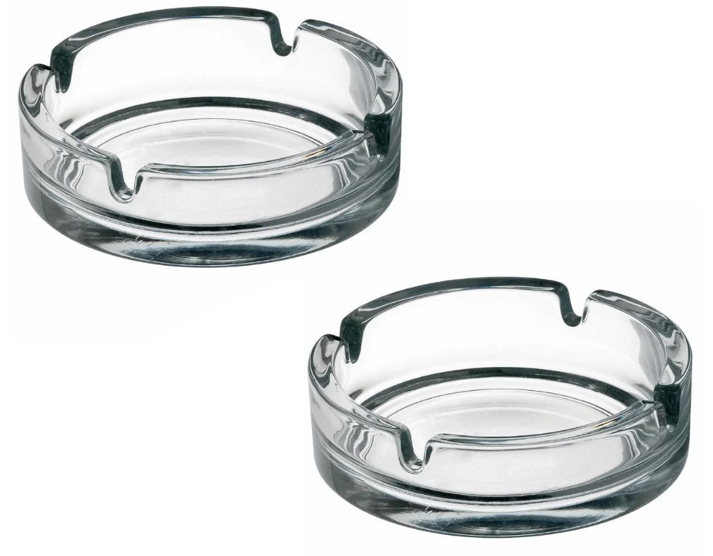 Glass Ashtray 10.5 cm X2