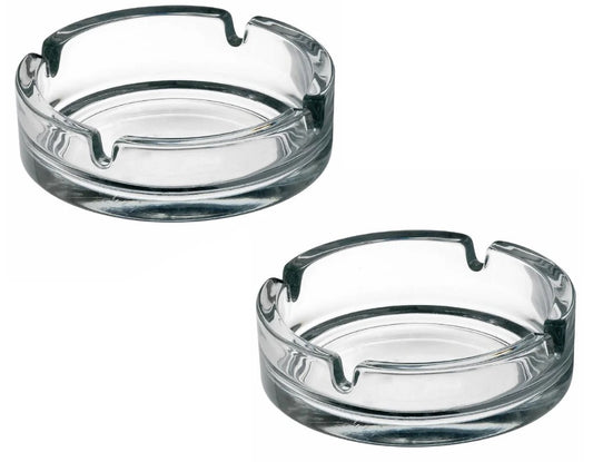 Glass Ashtray 10.5 cm X2
