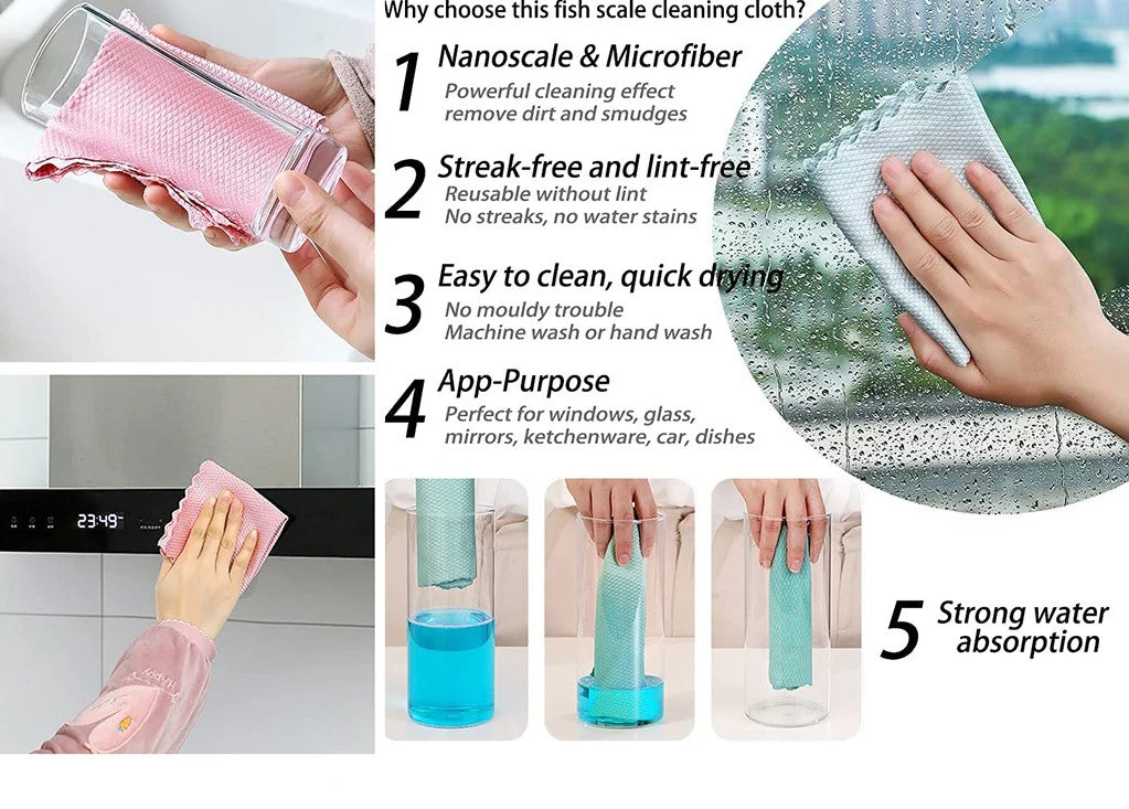 Microfiber Nano Scale Cloth 40 x 30 cm
