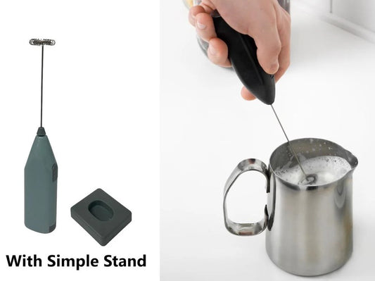 Milk Frother with Simple Stand