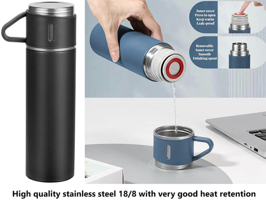 SS Vacuum Flask with Cup Cover 500 ml
