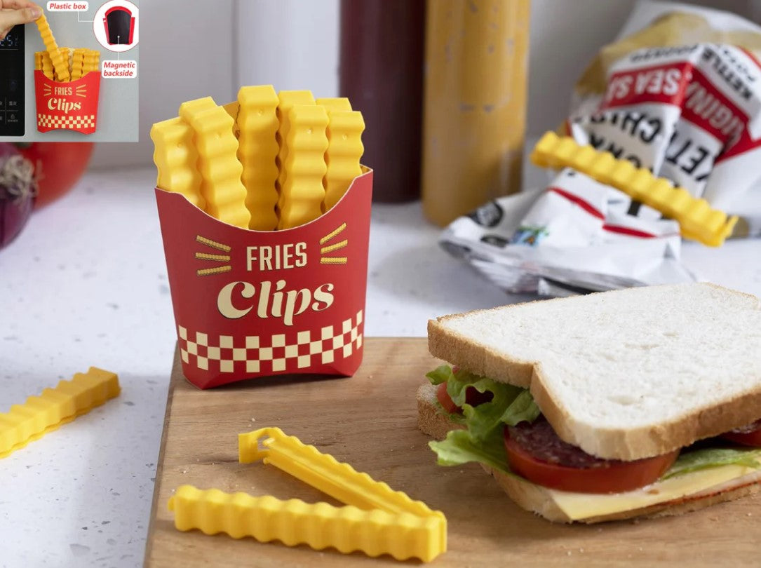 Magnetic fries shaped sealing clip X12