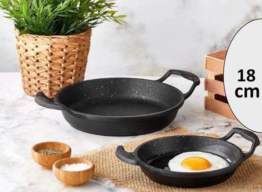 DOSTHOFF CAST ALUMINIUM GRANITE COATED EGG PAN 18 CM