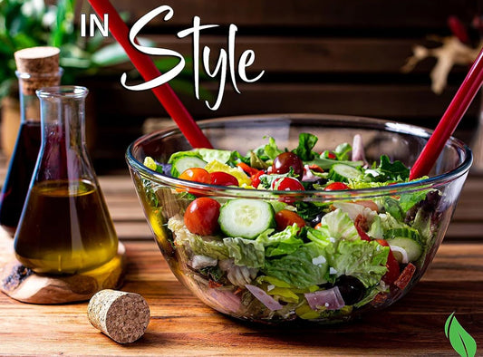 Borosilicate Glass Salad Bowl 2.1L 22x10.5 cm