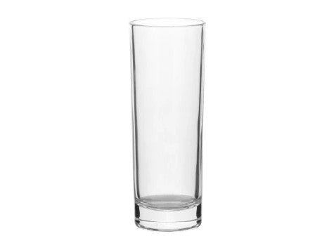 Long highball glass cup x6 275 ml