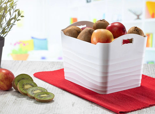 Large Plastic Basket Wavy Design 6 L