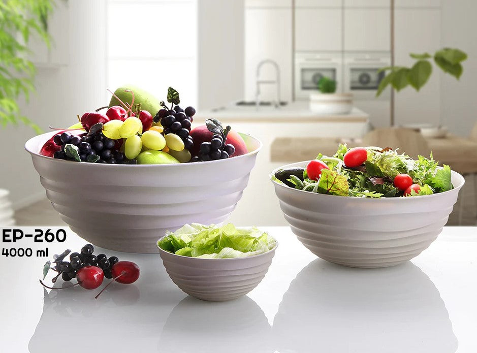Plastic Bowl Wavy Design 4000 ml - 27.5 cm