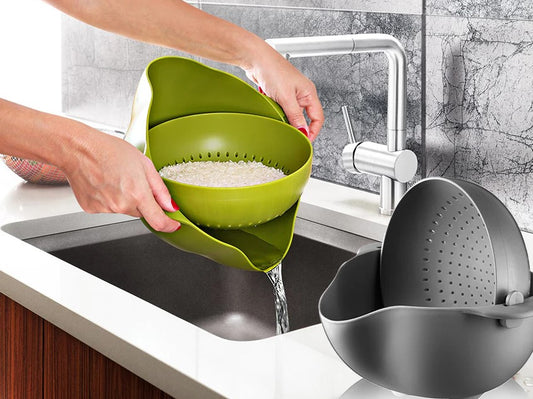 Round Swivel Strainer and Bowl Set 23 cm