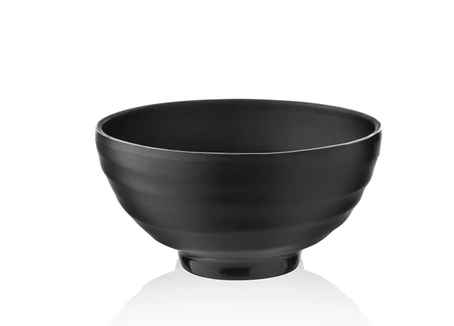 Small Round Bowl Black Mat Finish 11 cm