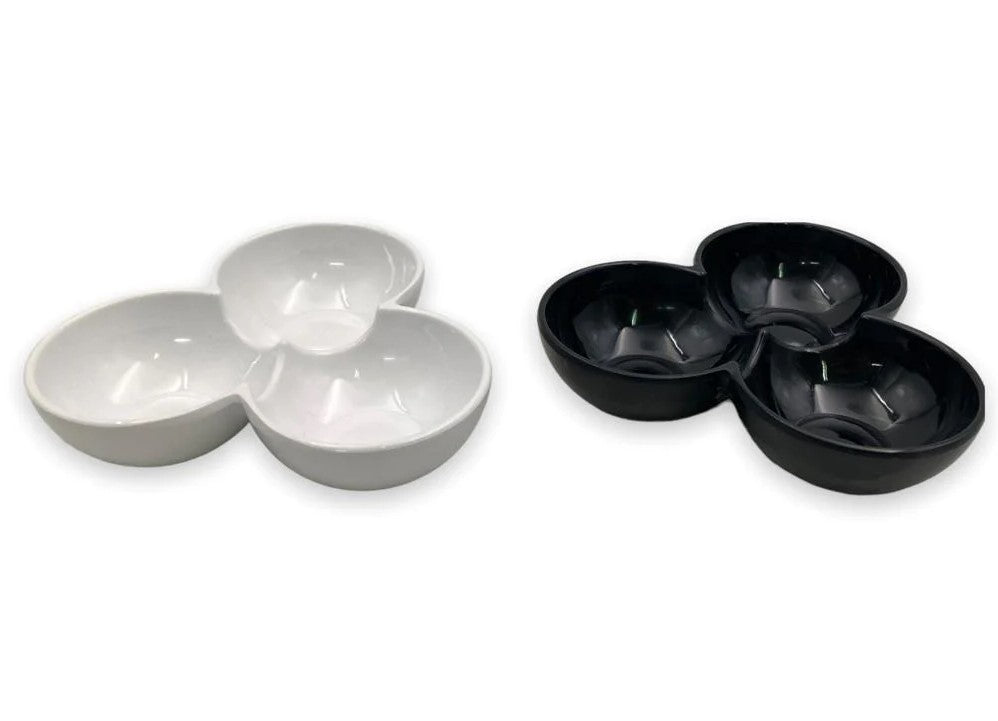 Melamine Three-Grid small Bowl 17.5 cm