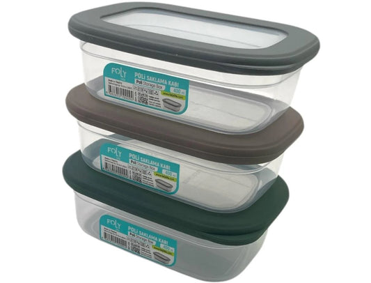 400 ml Poli Food Storage Box with Silicon Rim Cover